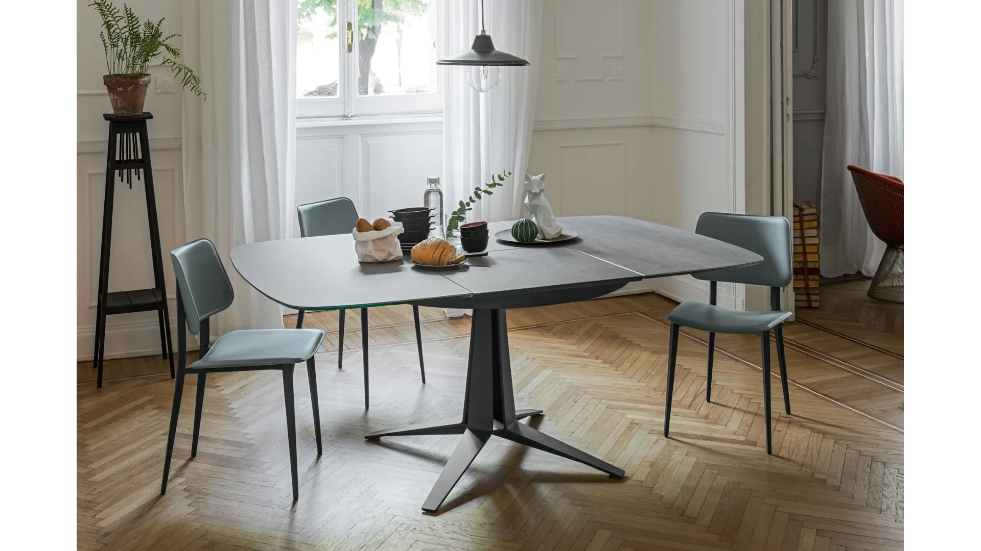 Sedia in cuoio Joe di Midj