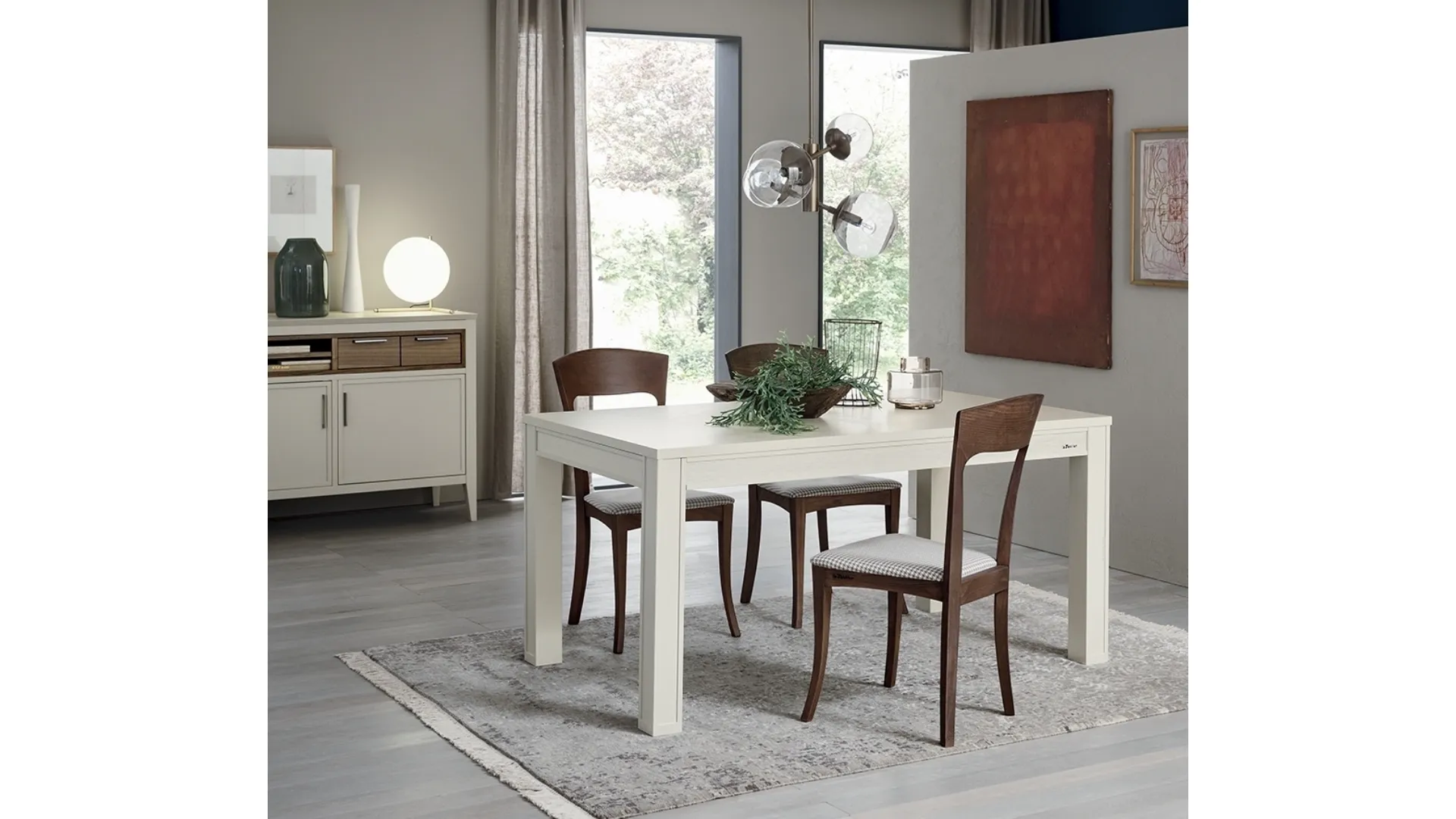 Sedia Magnolia in legno con seduta imbottita di Le Fablier