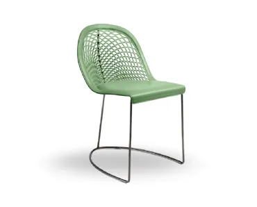 Sedia in cuoio Guapa di Midj