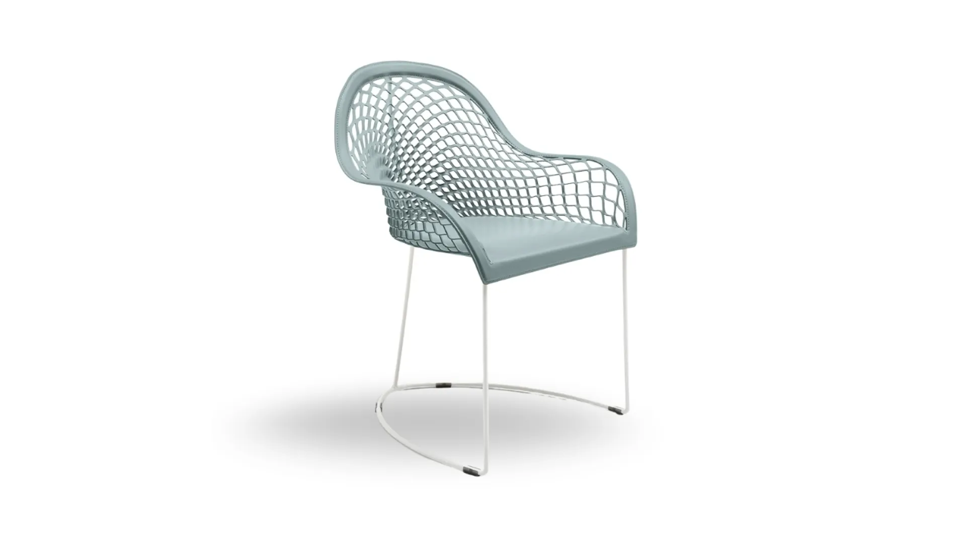 Sedia in cuoio Guapa di Midj