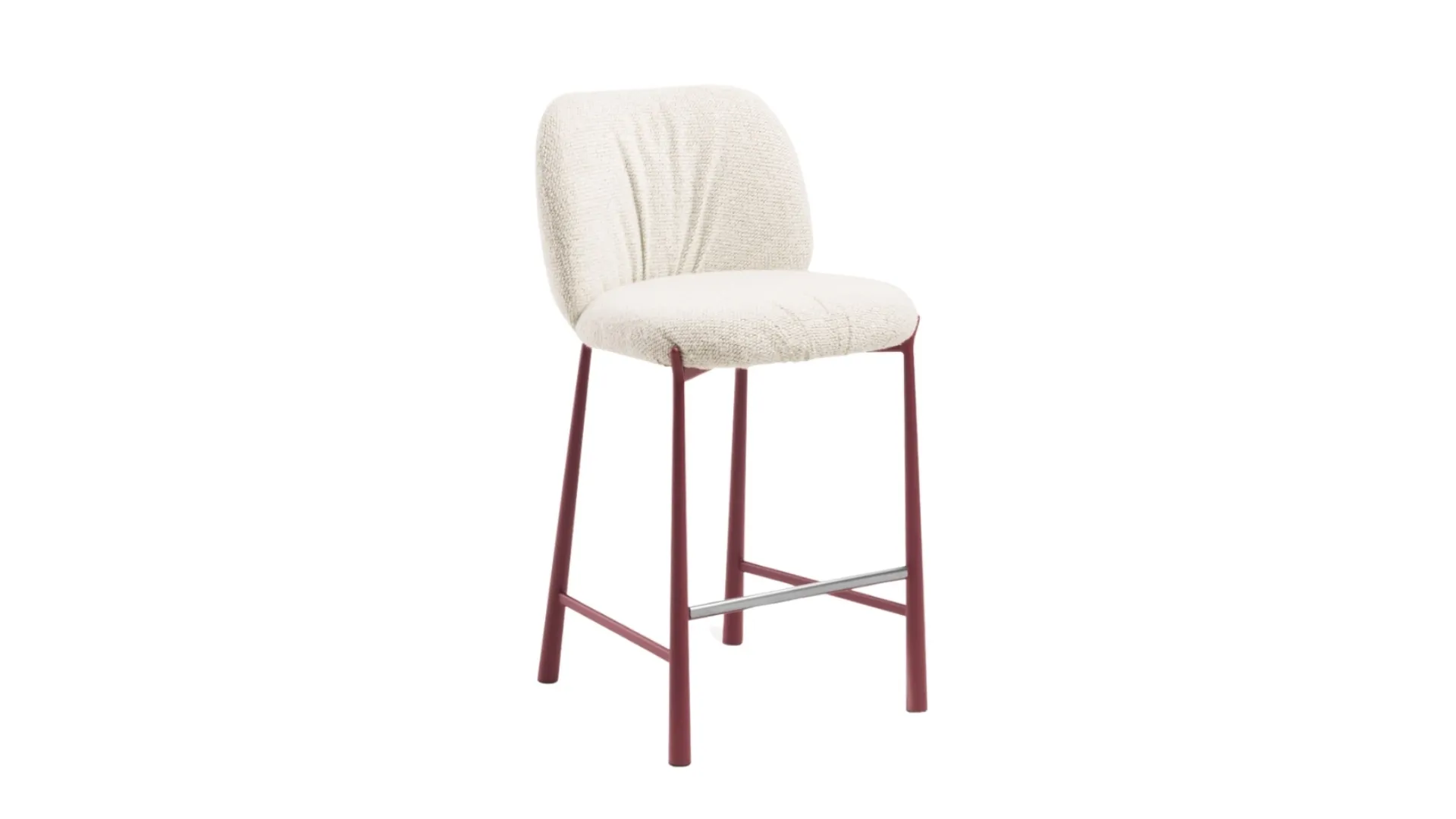 Sgabello imbottito Mys di Midj