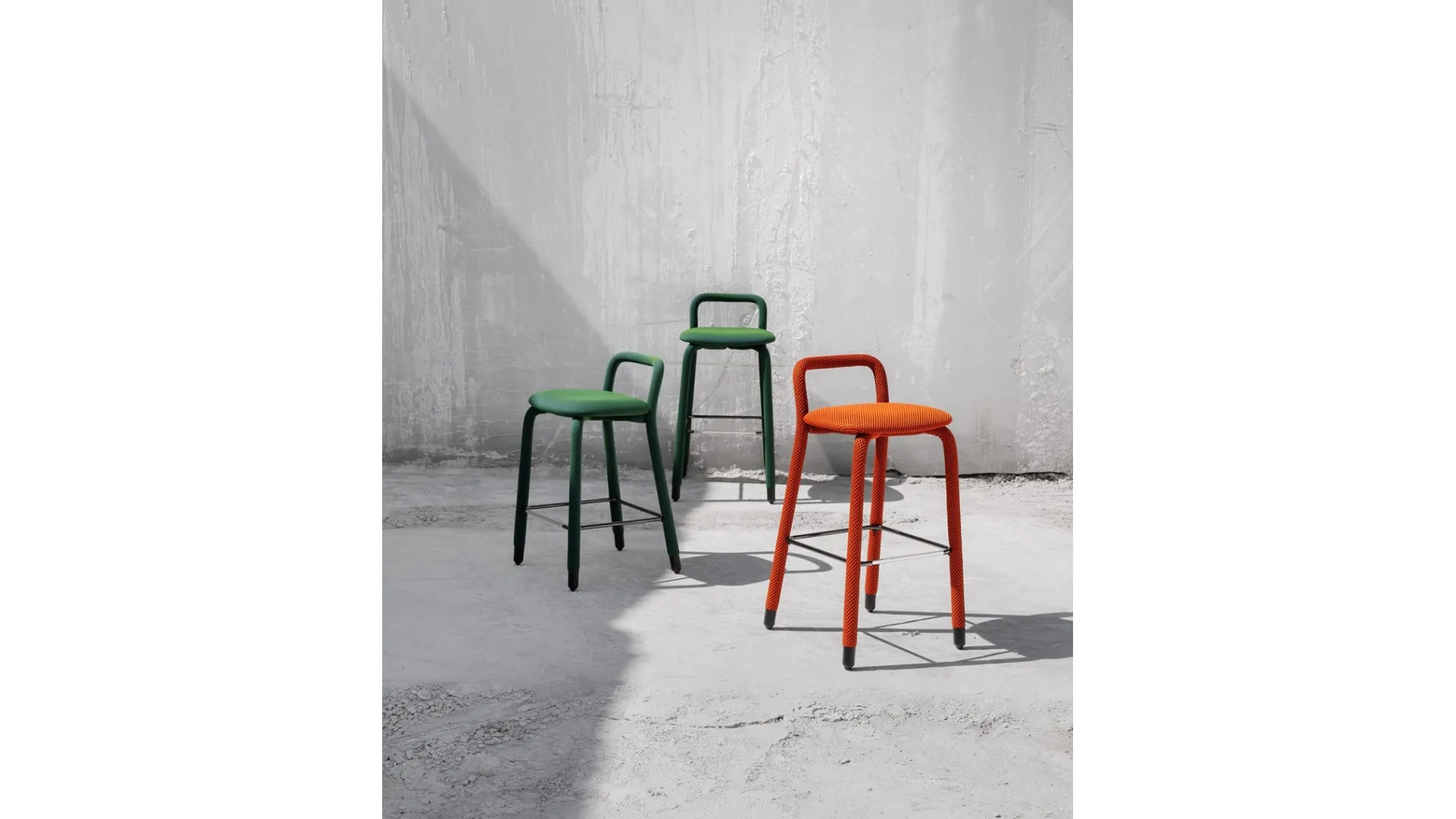 Sgabello imbottito Pippi di Midj