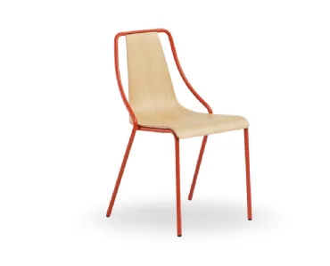 Sedia Ola Wood di Midj