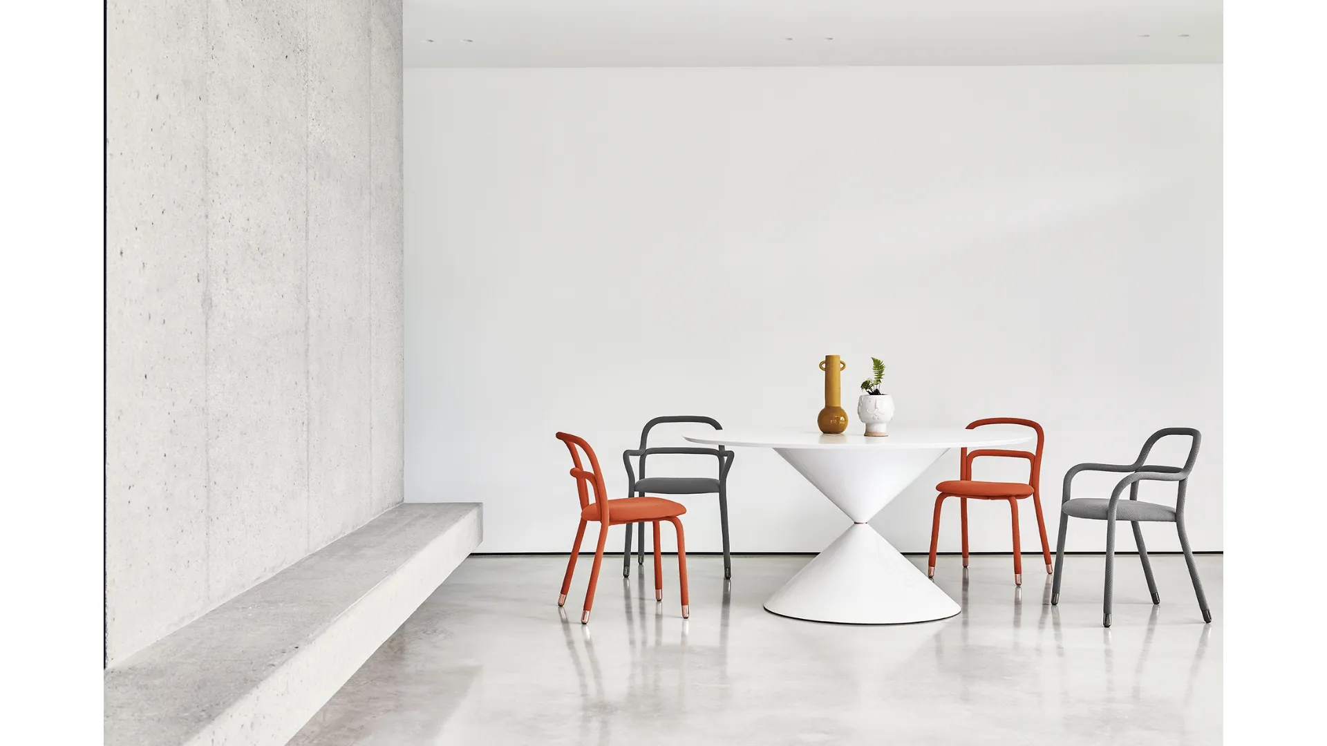 Sedia imbottita Pippi di Midj