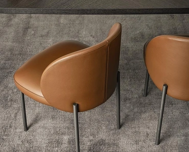 Sedia Raku in pelle di Alf Da Frè