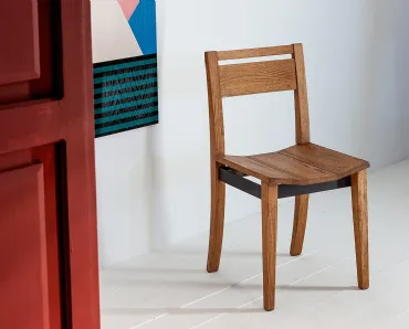 Sedia SD239 in Rovere massello di Devina Nais