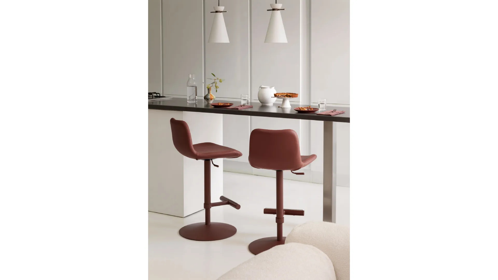 Sgabello imbottito Dalia Toy di Midj