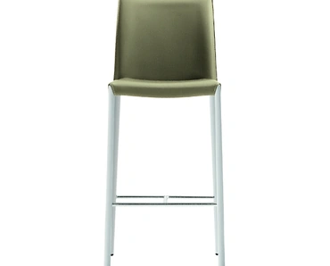 Sgabello in cuoio Nuvola di Midj