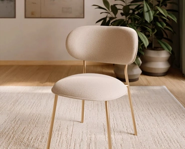 Sedia Sienna in tessuto imbottito di Bontempi