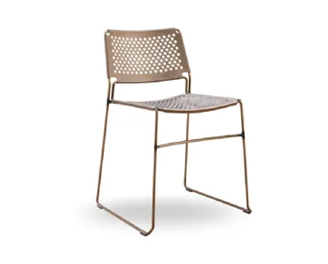 Sedia Slim in metallo di Midj