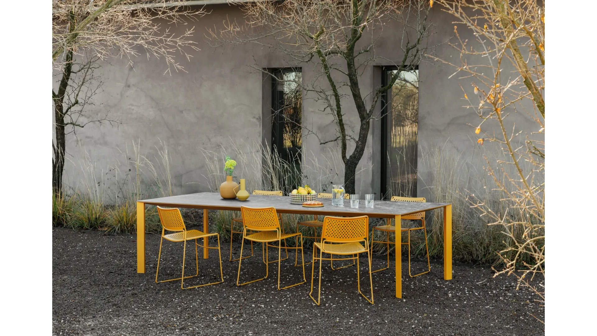 Sedia Slim in metallo di Midj