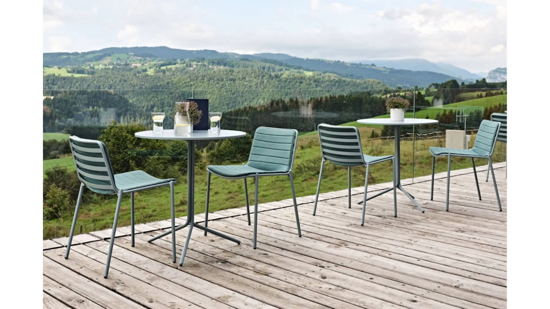 Sedia Trampoliere in metallo di Midj