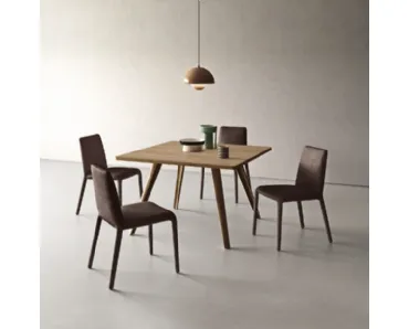 Tavolo Bistrot quadrato in Noce di Sangiacomo