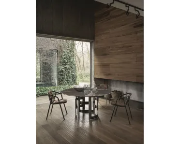 Tavolo Imperial Rotondo in SuperMarmo di Bontempi