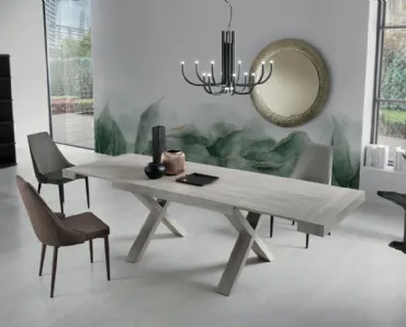 Tavolo allungabile Paride in laminato effetto legno di Capodarte