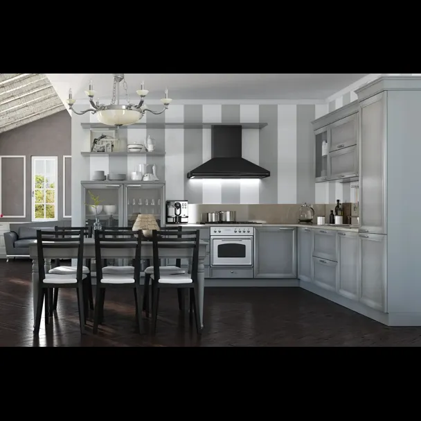 Cucina angolare Shabby Chic Le Gemme composizione 03 di Le Fablier