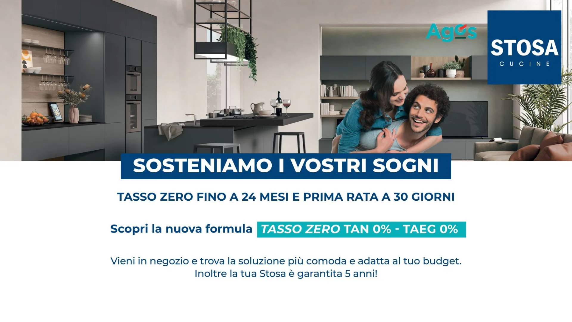 promo Stosa Tasso Zero 24 mesi e prima rata a 30 giorni